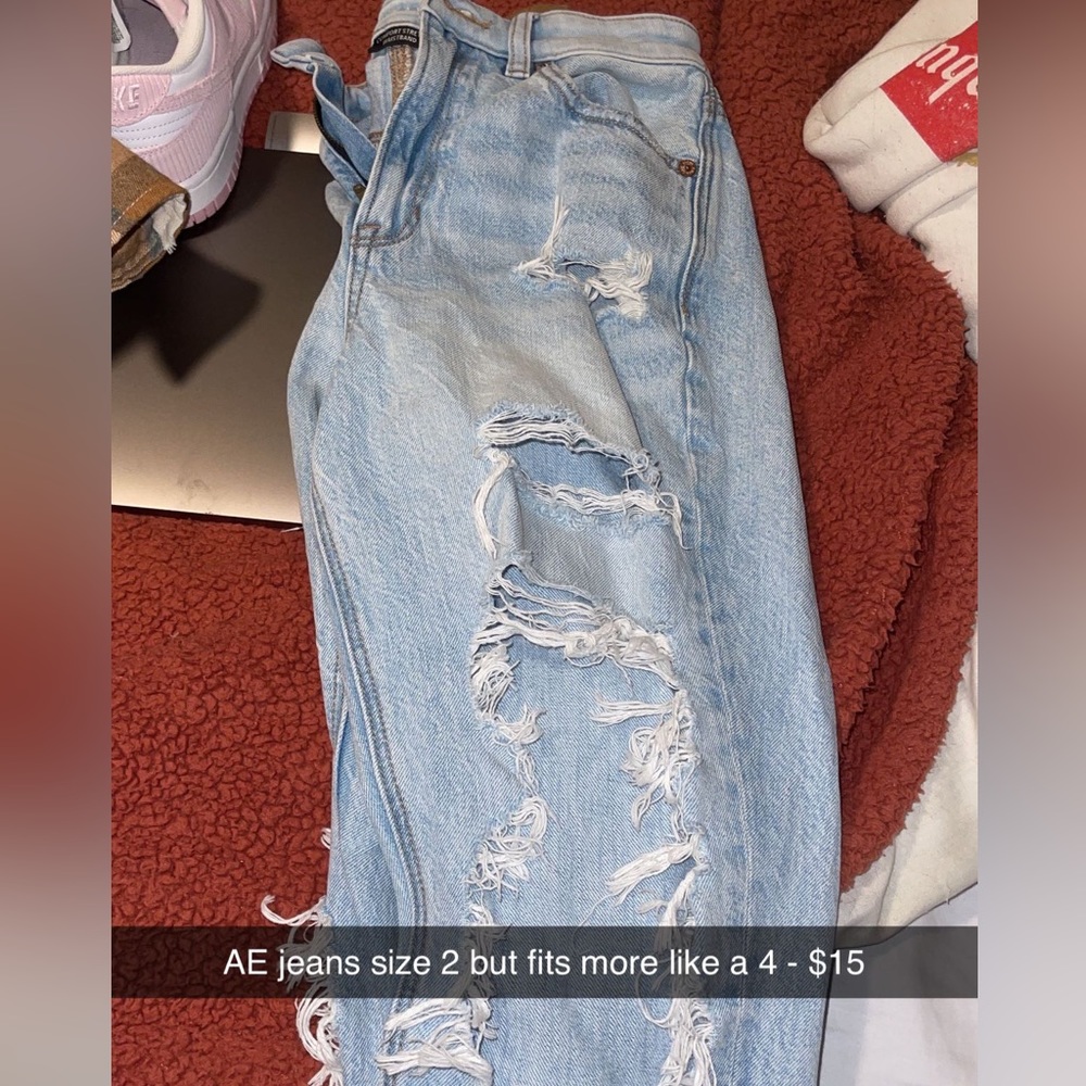 AE ripped jeans size 2